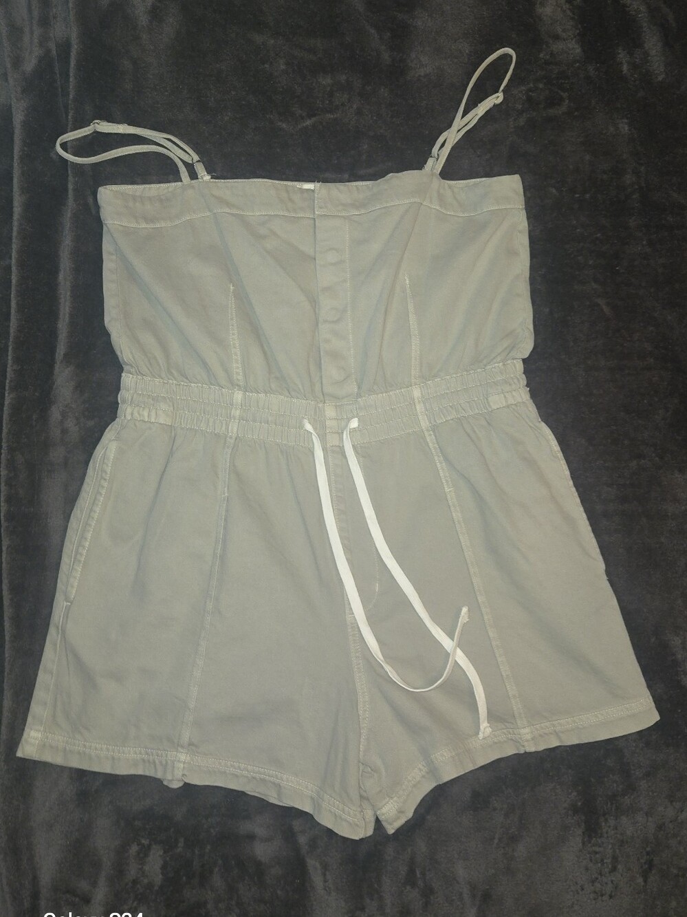 Universal Thread Olive Green Strapless Romper Shorts